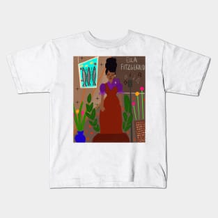 Women in Jazz series: Featuring Ella Fitzgerald Kids T-Shirt